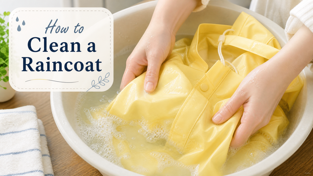 how to clean a raincoat